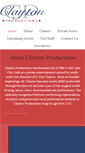 Mobile Screenshot of claytonproductionsonline.com